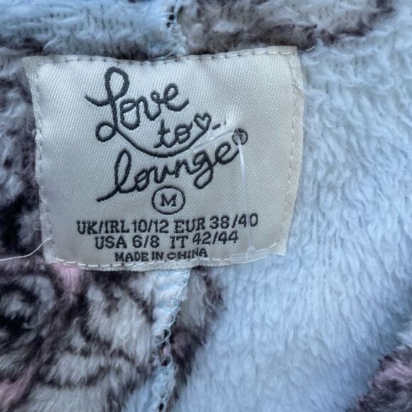 LOVE TO LOUNGE soft cozy onesie in Pug Print - Picture 2 of 3